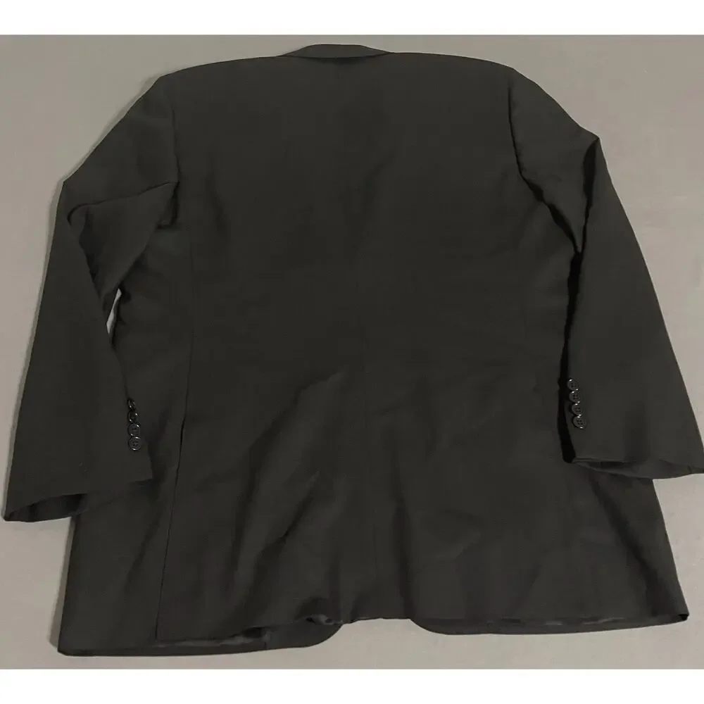 Canali Mens 40R Black Travel Water Resistant Blazer Sport Coat Italy